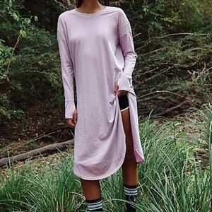 Free People Movement long game tunic layer In  oyster Pink Size S